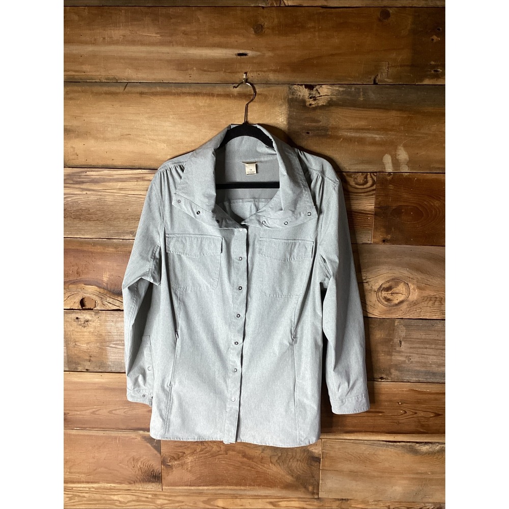 Duluth Trading Co. Womens XL Sol Survivor Sun Protection Vented Shirt Jacket